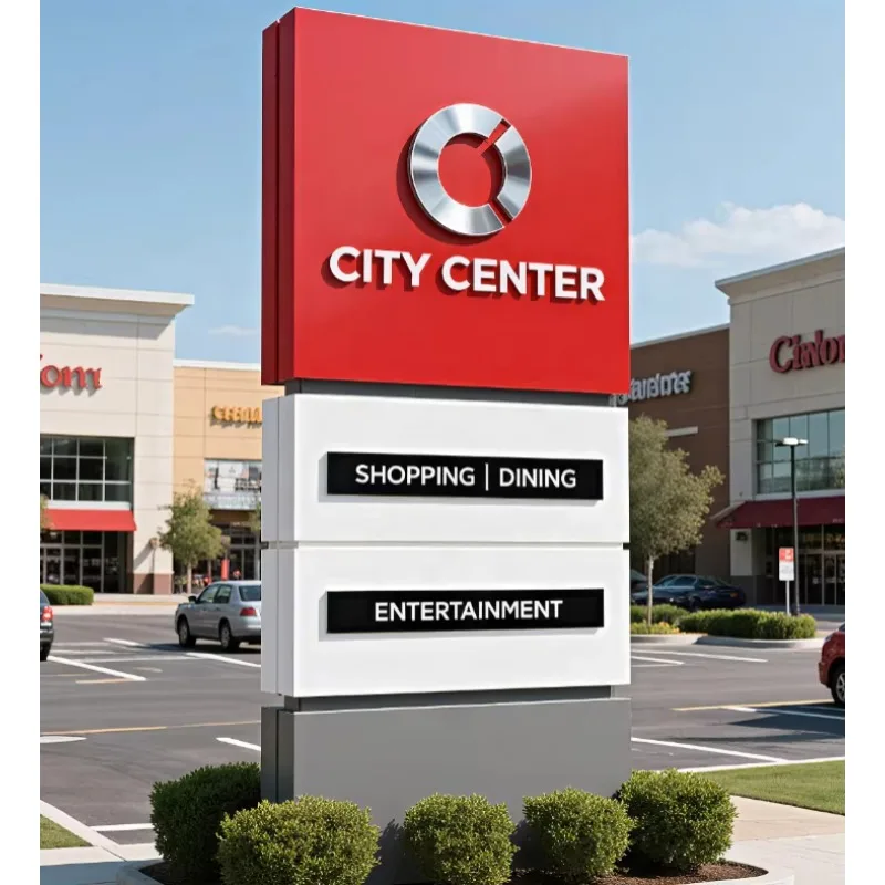 Outdoor Waterproof Custom Light Emitting Diode Car Logo Hanger Logo Out-of-home advertising board Wayfinding Signs