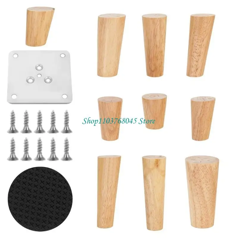 R53F Solid Furniture Support Legs Universal Designs Furniture Support Sturdy Cabinet Feet Accessories for Bed Frame Sofa