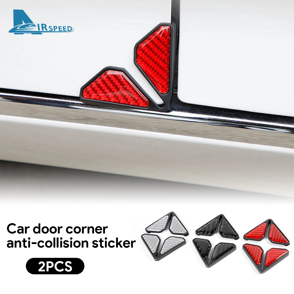 

Universal 2Pcs Car Door Corner Cover Bumper for Bmw Crash Sticker Protector Soft Carbon Fiber&pvc Anti-Scratch Crash