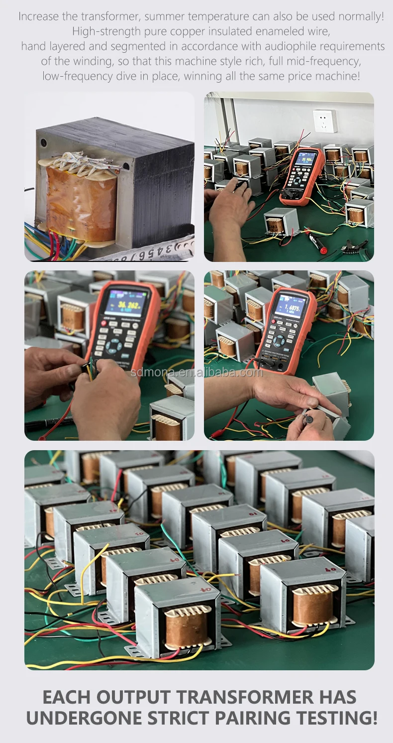 Mona M208-M EL34 Home Audio 10W System Tube Amplifier Vacuum Tube Hifi Audio Power Receiver & Amplifier