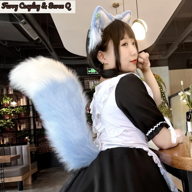 Transparent Belt Electric Furry Tail Realistic Furry Moving & Shaking Cosplay Tail Remote Cute Adjustable Cat Tail Kids Party