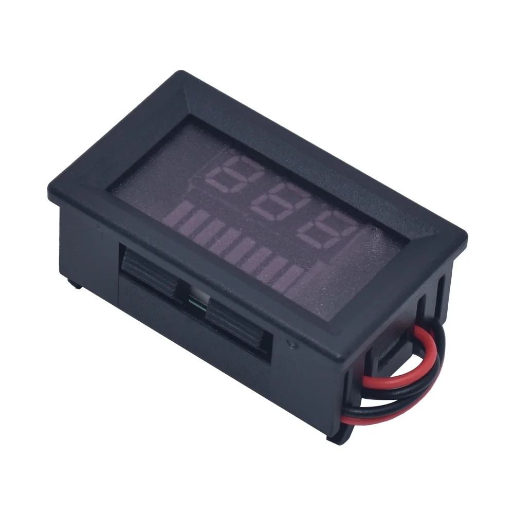 Car Battery Charge Level Indicator 12V 24V 36V 48V 60V 72V Lithium Battery Capacity Meter Tester Display LED Tester Voltmeter