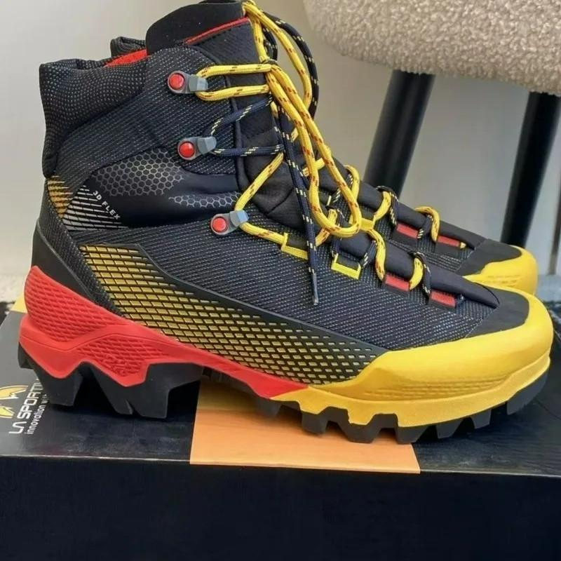 

Классические брендовые мужские ботинки для скалолазания, высококачественные горные ботинки, дизайнерские мужские уличные ботинки, мужские высокие треккинговые ботинки