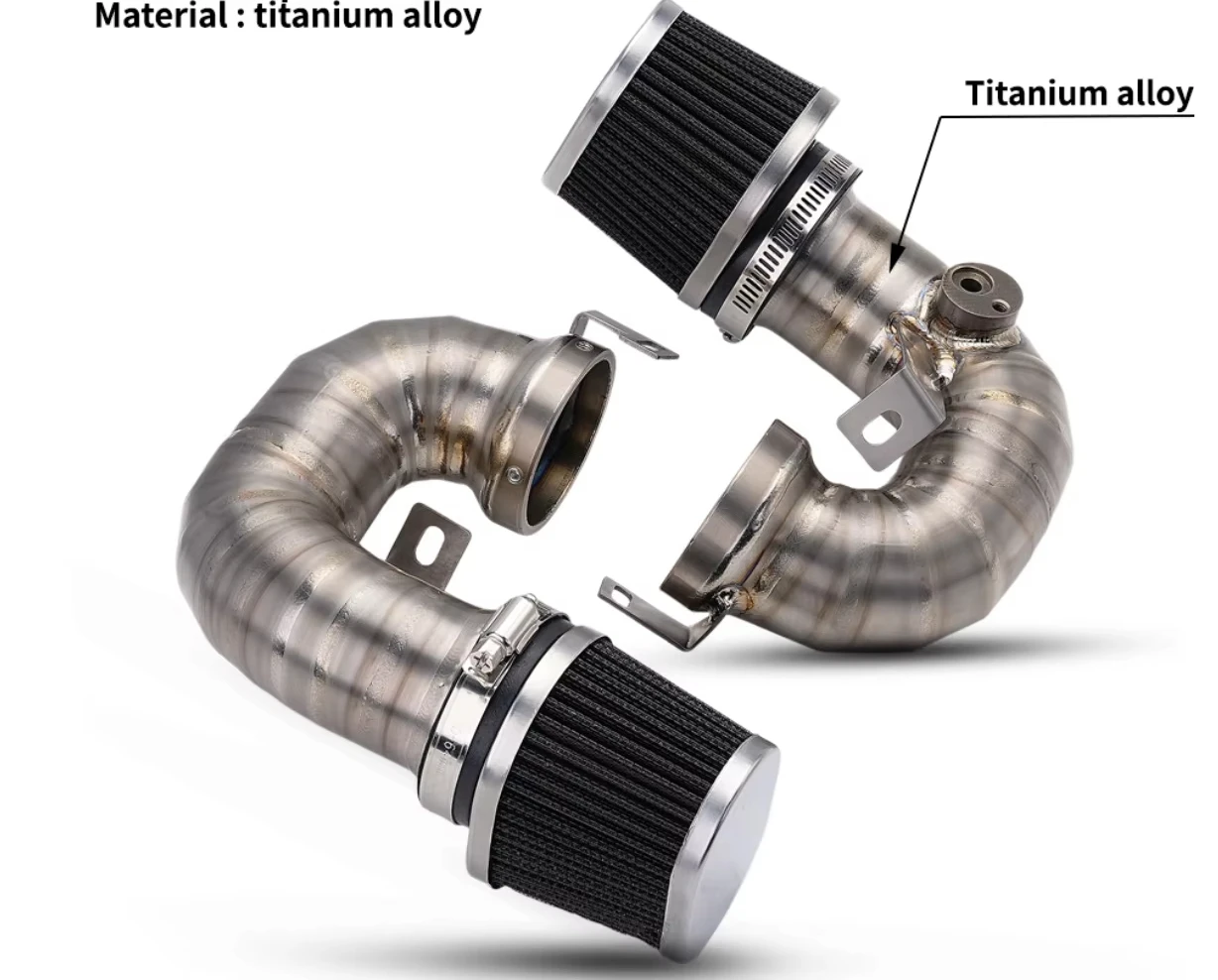 For BOBBER 1200 Twist Shape titanium Exhaust and titanium Air Filter Element 4