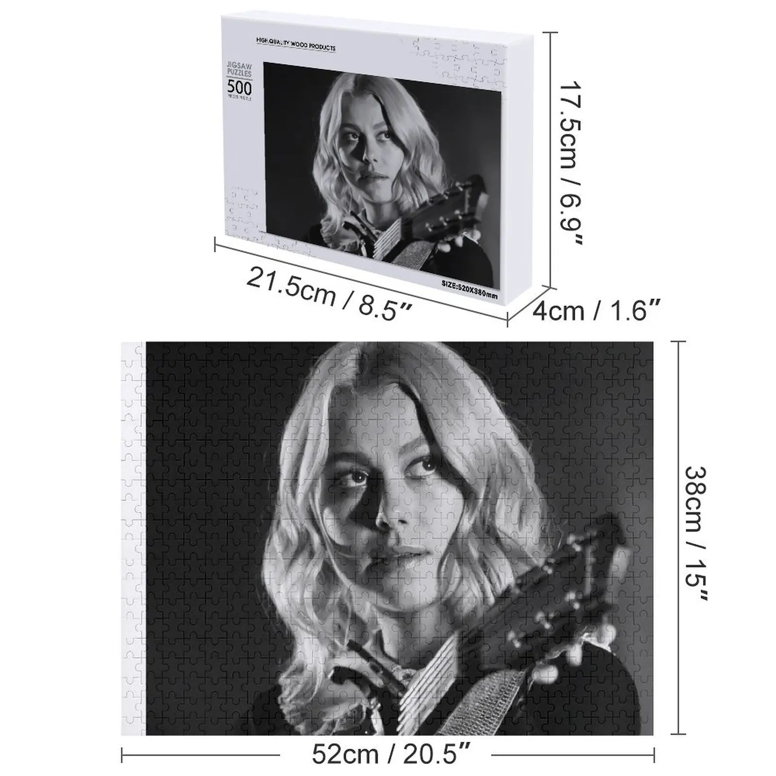# Phoebe bridgers che suona la chitarra Puzzle Scala Motori Immagine Regalo personalizzato per bambini Puzzle con foto personalizzate