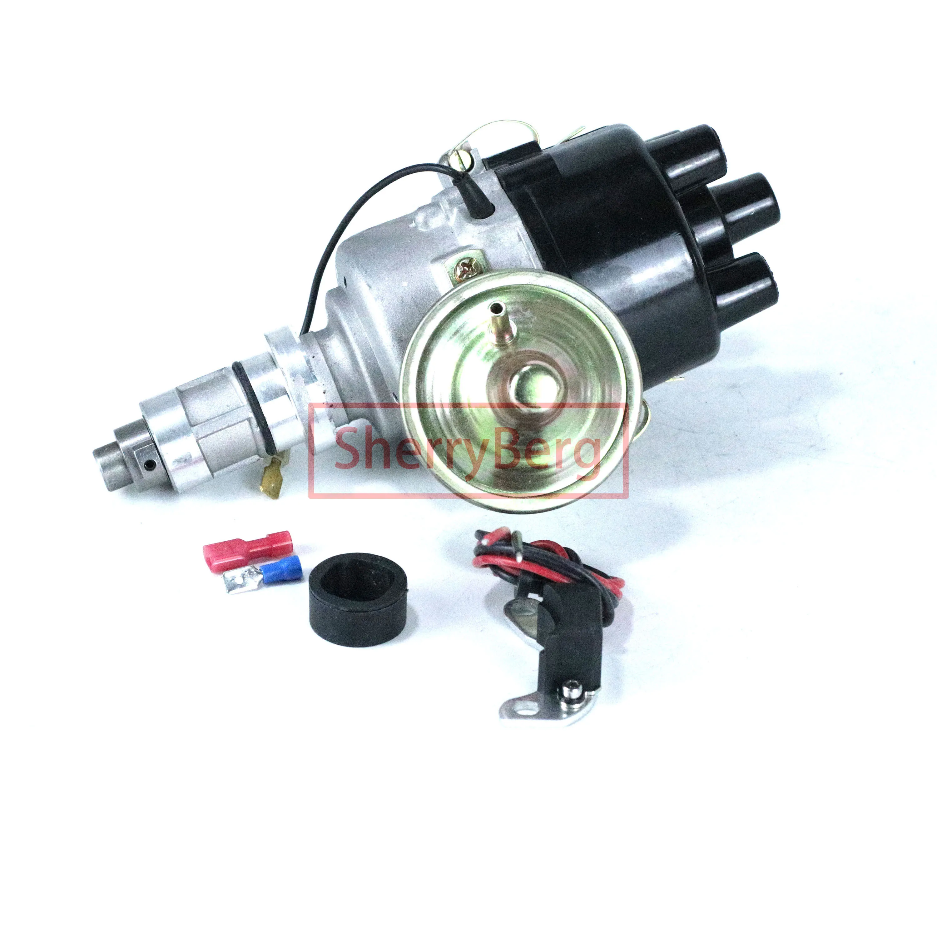 SherryBerg 4 Cyls Point Distributor Electrical Dis. for Classic Mini Sport 81-00 59D 59D4 With Electronic Ignition for Lucas