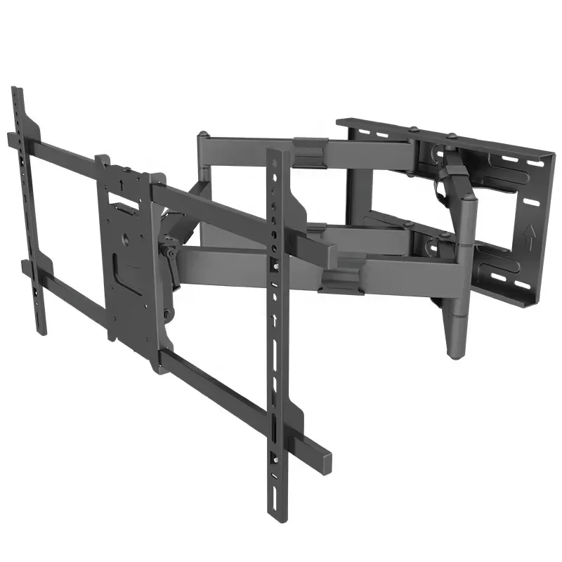 Telescopic full motion rotating LCD TV wall mount bracket