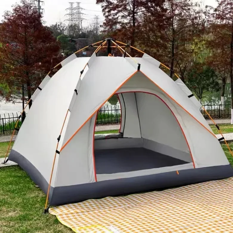 

False Double Tent Outdoor Automatic Fast Open Camping Tent Rain Proof Camping