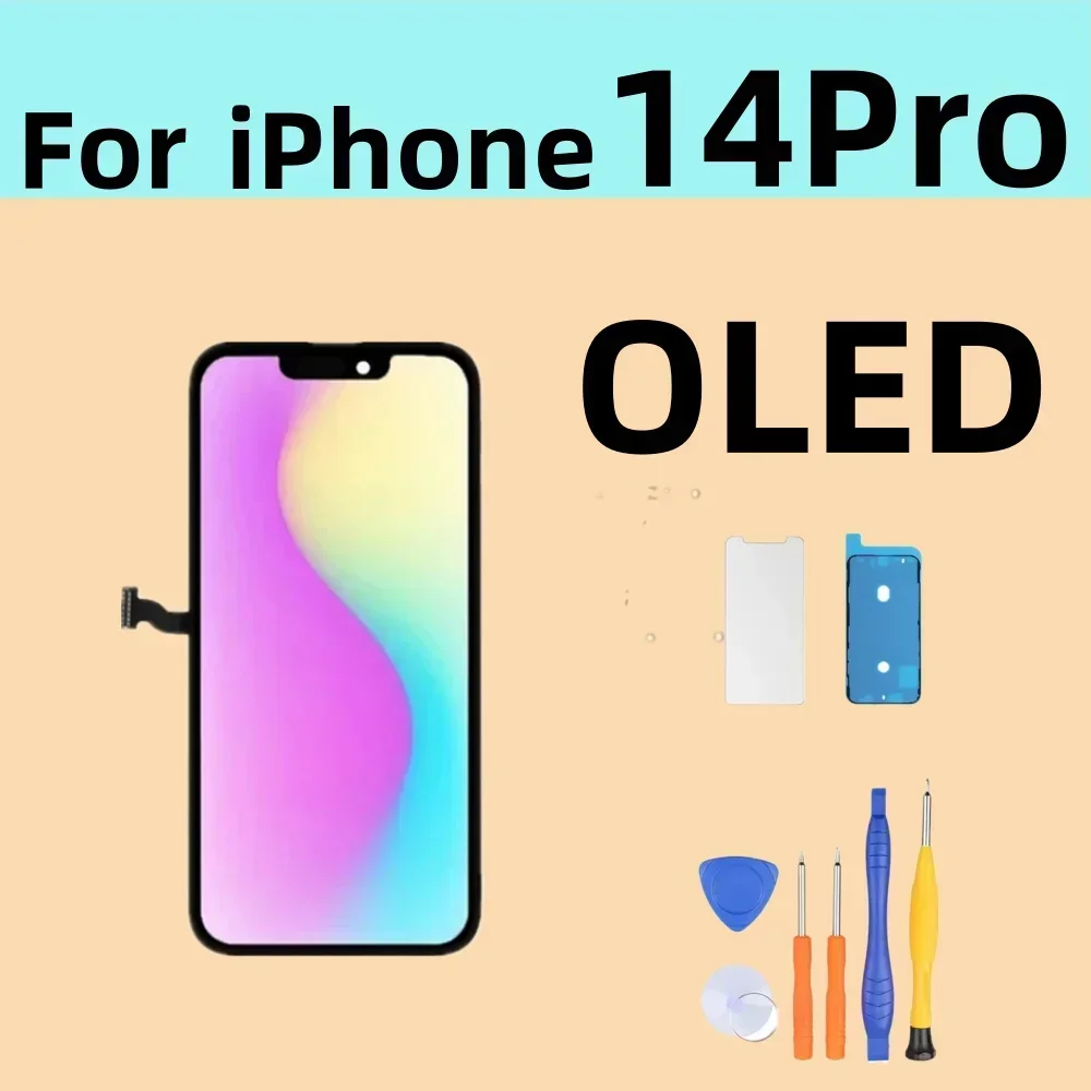 Nieuwe Originele Lcd-Scherm Voor Iphone 14 Pro Max Met 3d Touch Screen Sensor Digitizer Assemblage Voor 14 Pro Max Lcd 100% Getest