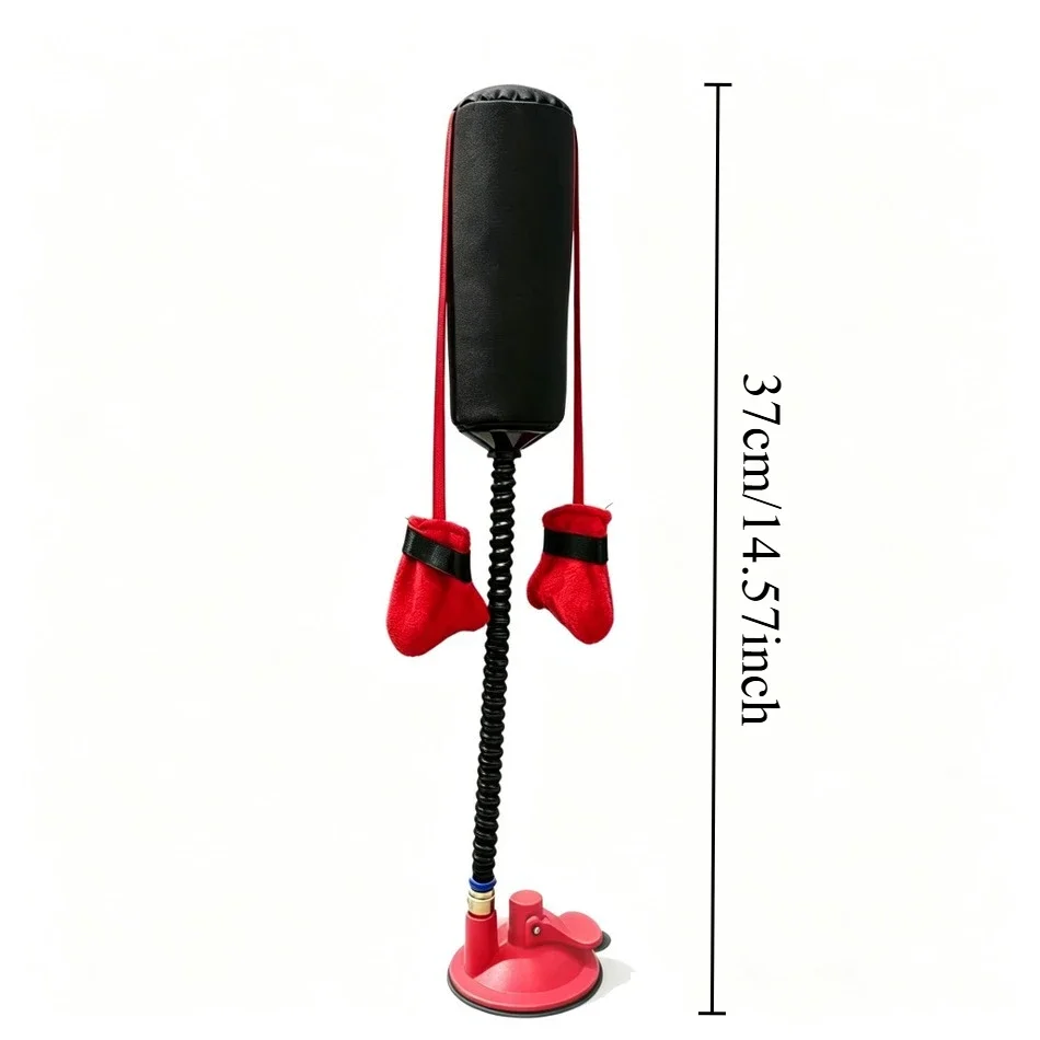 Fun Cat Boxing Gloves Toy Multifunctional Interactive Punching Bag with Durable Suction Cup Indoor Entertainment Toy for Cats