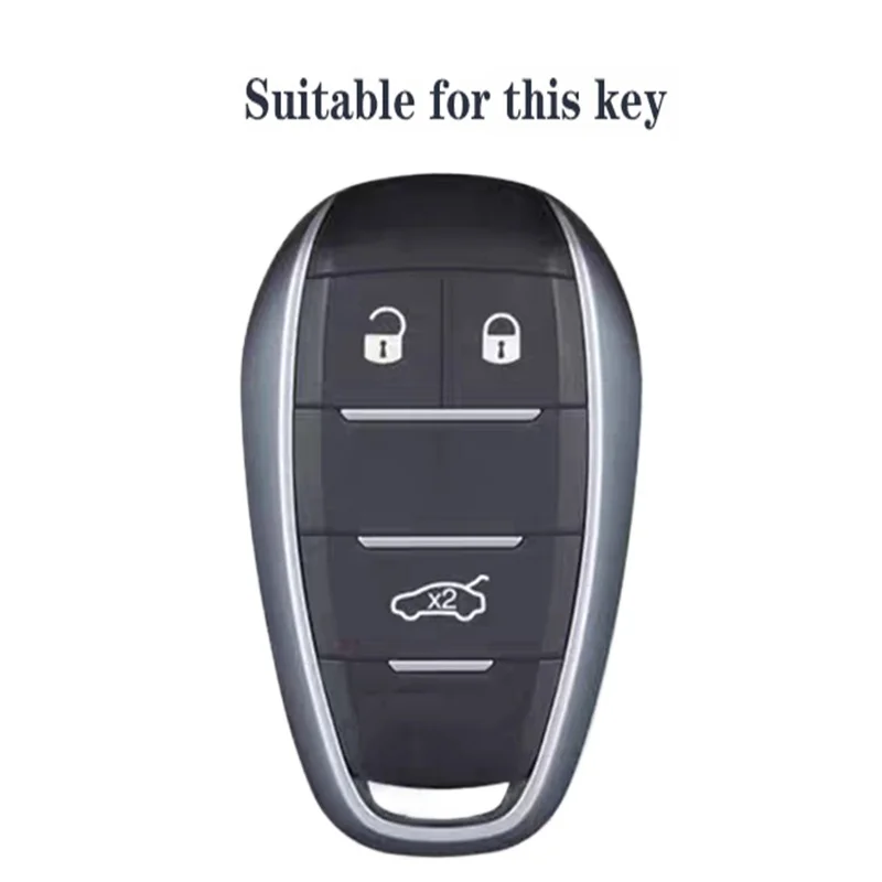 3 Button Silicone Car Remote Fob Shell Key Case Cover for Alfa Romeo Stelvio Giulia 2017 2018 Skin Key Protector Accessories