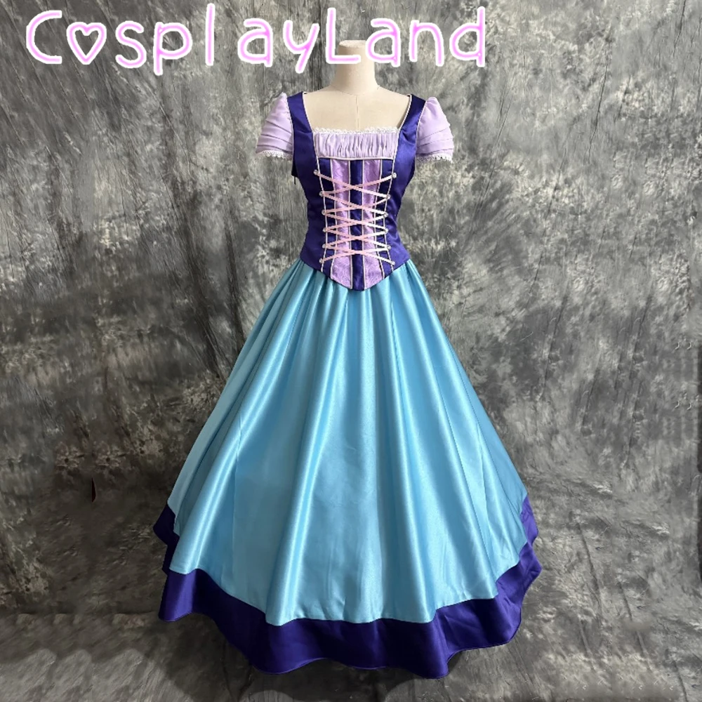 

Mermaid Princess Dress Cosplay Blue Ariel Women Dress Costume Custom Made Ball Gown Party Dress Halloween Christmas Suit Fancy