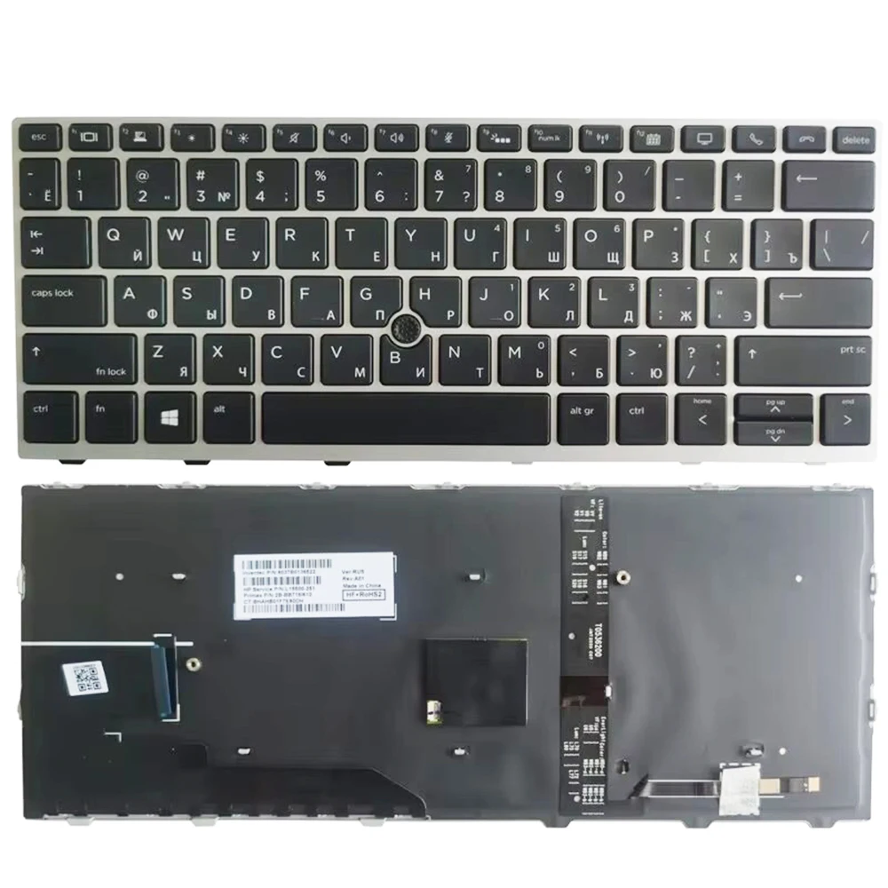 Keyboard For HP Elitebook 730 G5 735 G5 830 G5 836 G5 With Pointing Stick With Backlight