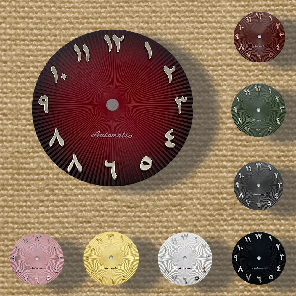 

28.5mm S Logo Arabic NH35 Dial For NH35/NH36/4R/7S Movement Crown NH35 High-Quality Accessories Complete Range Of Colors ﻿