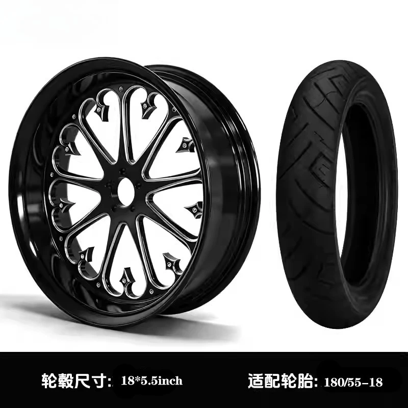 High-End Custom Motorcycle Rims Made In ChinaCustomized Forged Aluminum Wheels, Front 21 Inches And Rear 18 Inches, Suitable For