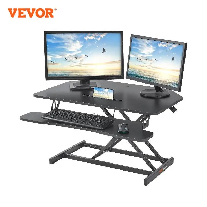 VEVOR Double-Layer Standing Desk Converter 36