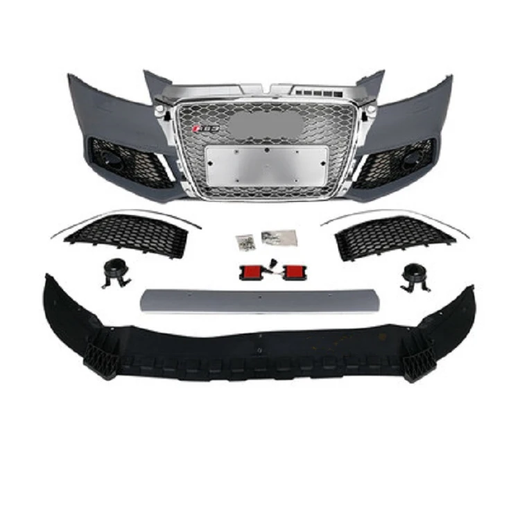 Automobile RS Front Bumper With Grille Body Kits For 2007-2012 Audis A3 8P