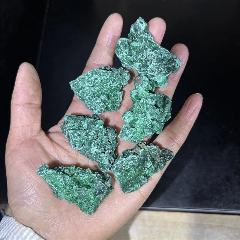 Natural Crystal Rough Stone Gemstone Mineral Specimen Malachite Rough Stone for Home Decoration