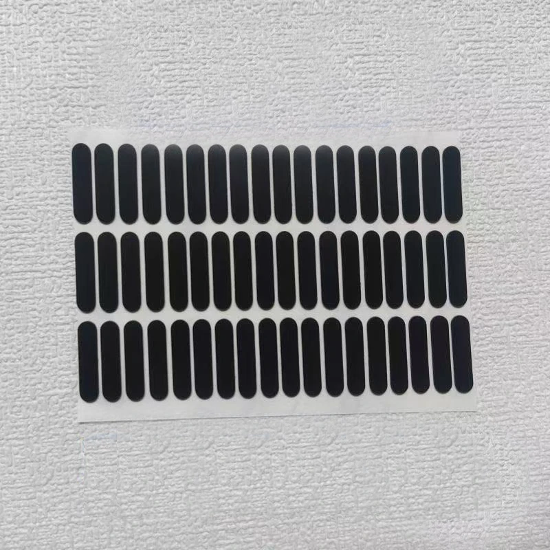 

10Pcs Black Oval Silicone Rubber Feet Self-Adhesive Shock-Absorbing Pad Notebook Non-Slip Pad Width 9mm Factory Direct Sales