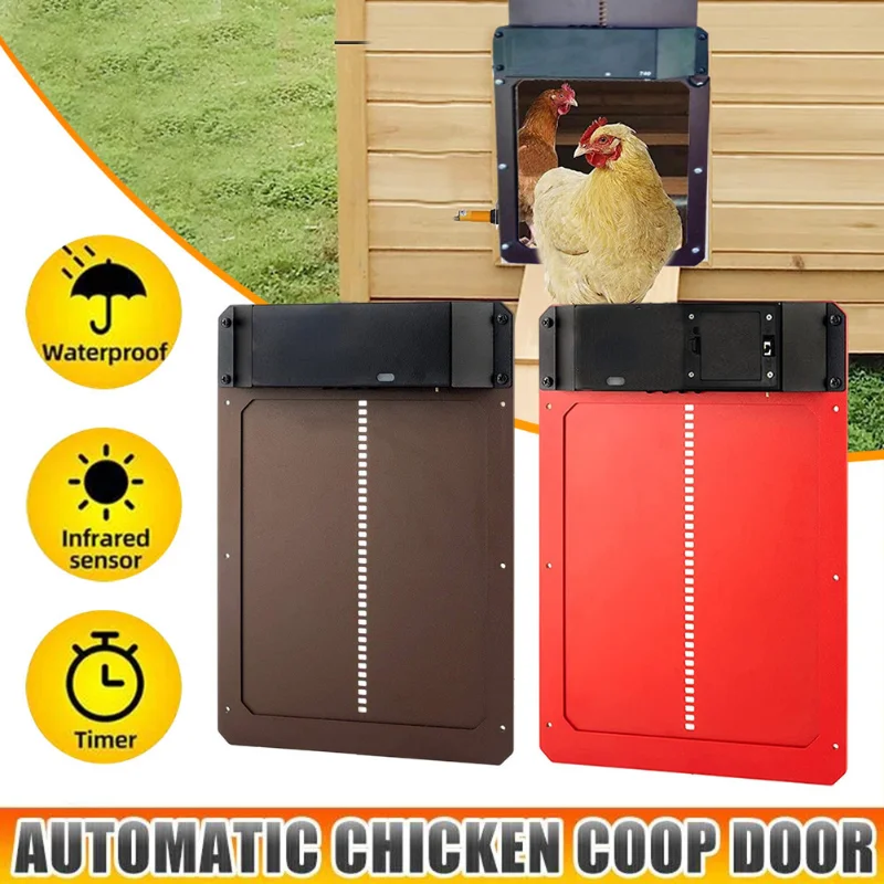 

Automatic Chicken Coop Door Light-sensitive Automatic Chicken House Door High Quality And Practical Chicken Pets Dog Cages Door