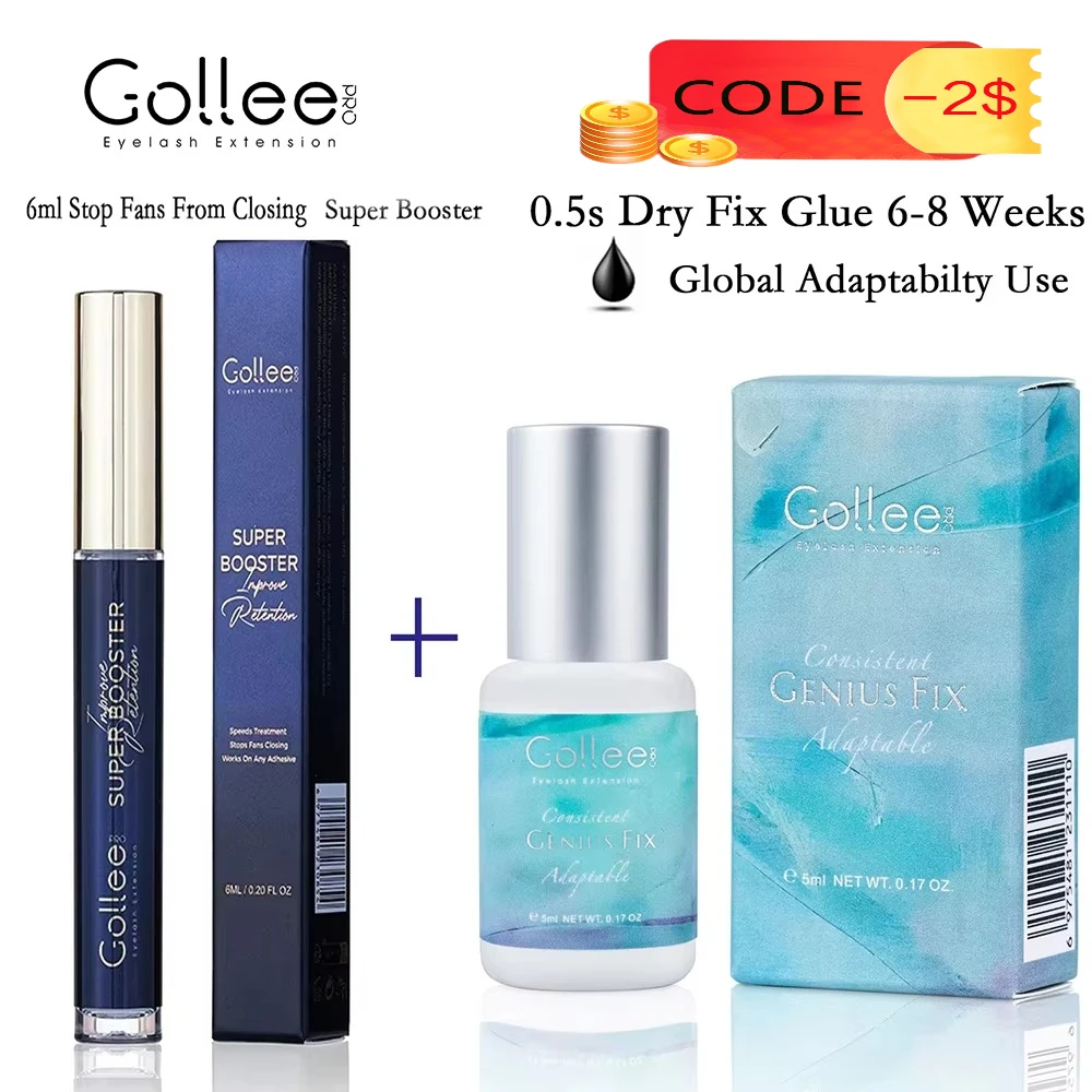 

Gollee New Suit For All Season 0.5s Dry Glue for Lash Extension 15ml Super Bonder Help Accelerator 6-8 weeks Long Lasting Makeup