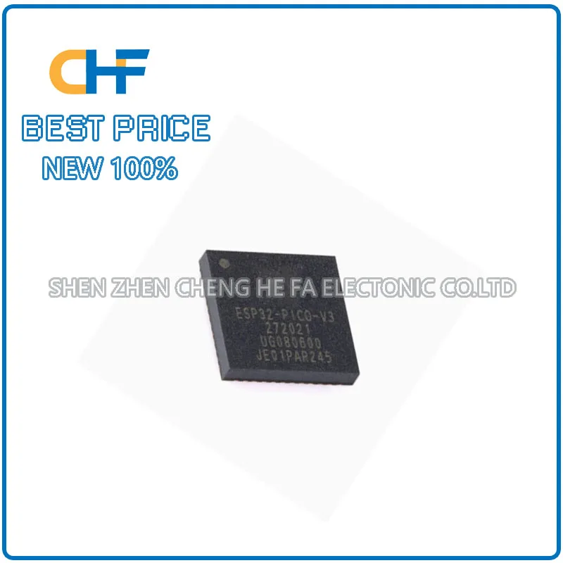1pcs/5pcs ESP32-PICO-V3 QFN48 Wi Fi+Bluetooth dual-mode 4MB flash 32-bit dual core MCU chip, brand new original in stock