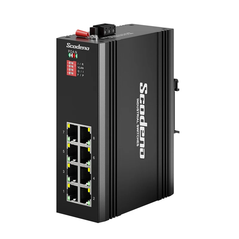 

Промышленный 8-портовый гигабитный коммутатор PoE | Общая мощность 240 Вт | Крепление на DIN-рейку | Широкая температура -40~75 ° C для борьбы с аршами