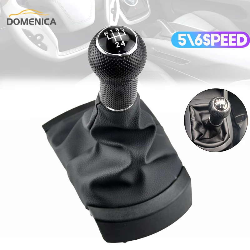 5/6 Speed Auto-Styling Versnellingspook Pookknop voor Seat Ibiza 2002 2003 2004 2005 2006 2007 2008 Lederen Laars Nieuwe Auto Accessoires