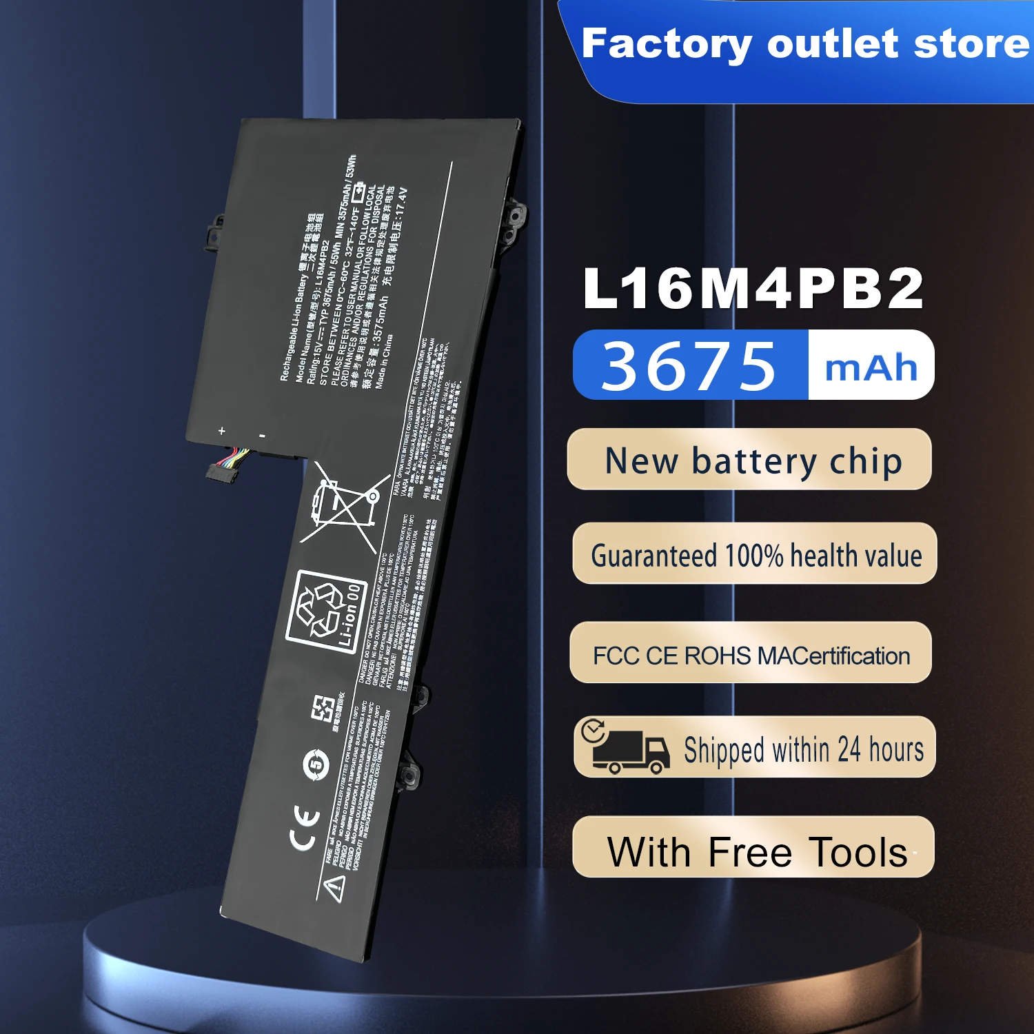 

DXT New Laptop Battery L16C4PB2 L16M4PB2 L16L4PB2 for Lenovo IdeaPad 720S-14IKB V720-14 K42-80 Series Notebook