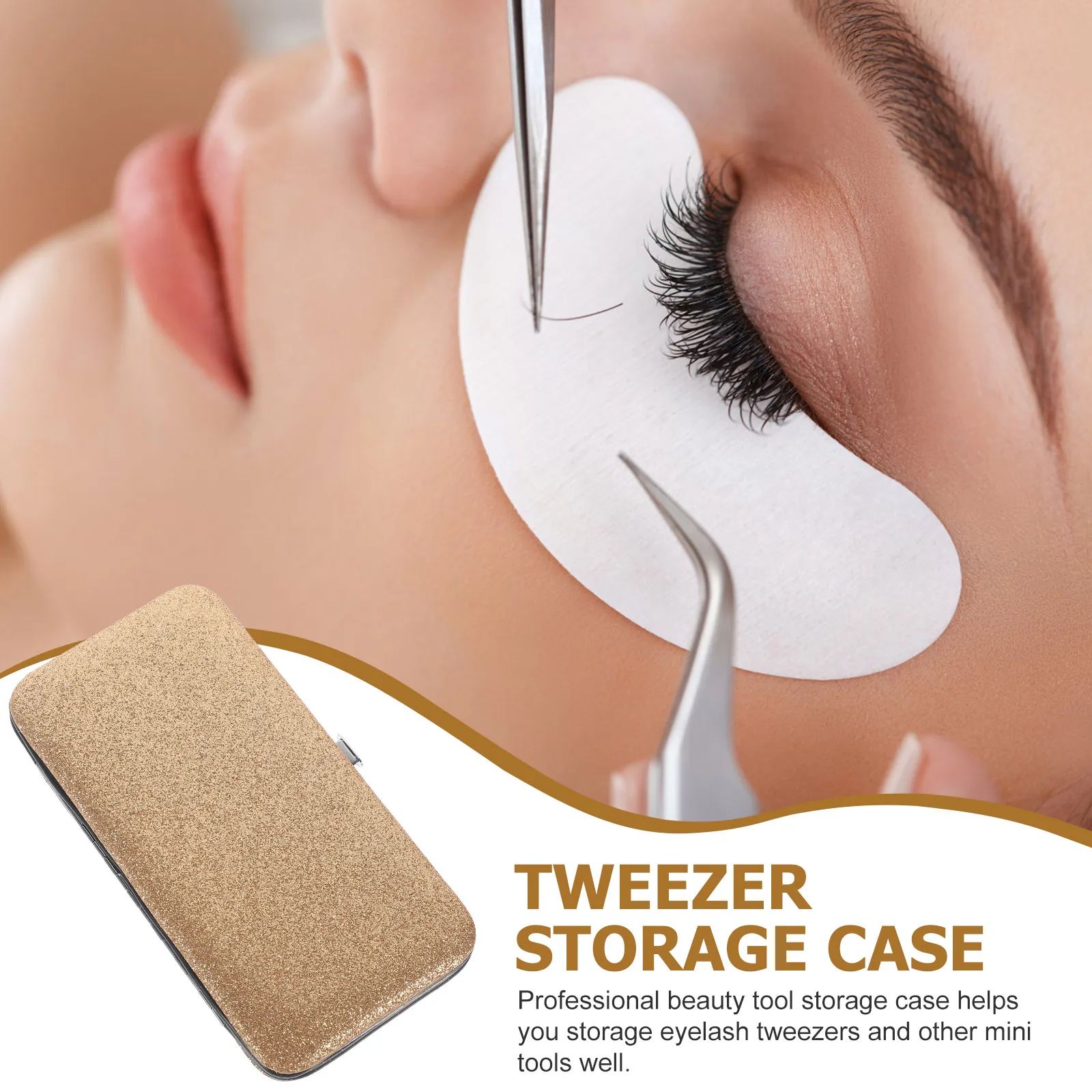 

Eyelash Tweezer Case Durable Lash Tweezer Holder Storage Organizer Carrying Bag for Eyelash Extensions Professional and Portable