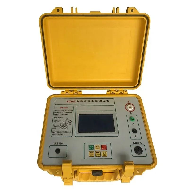 The 5000V/10000V Insulation Tester & Megohmmeter for Precise Testing with Polarization Index and Absorption Ratio