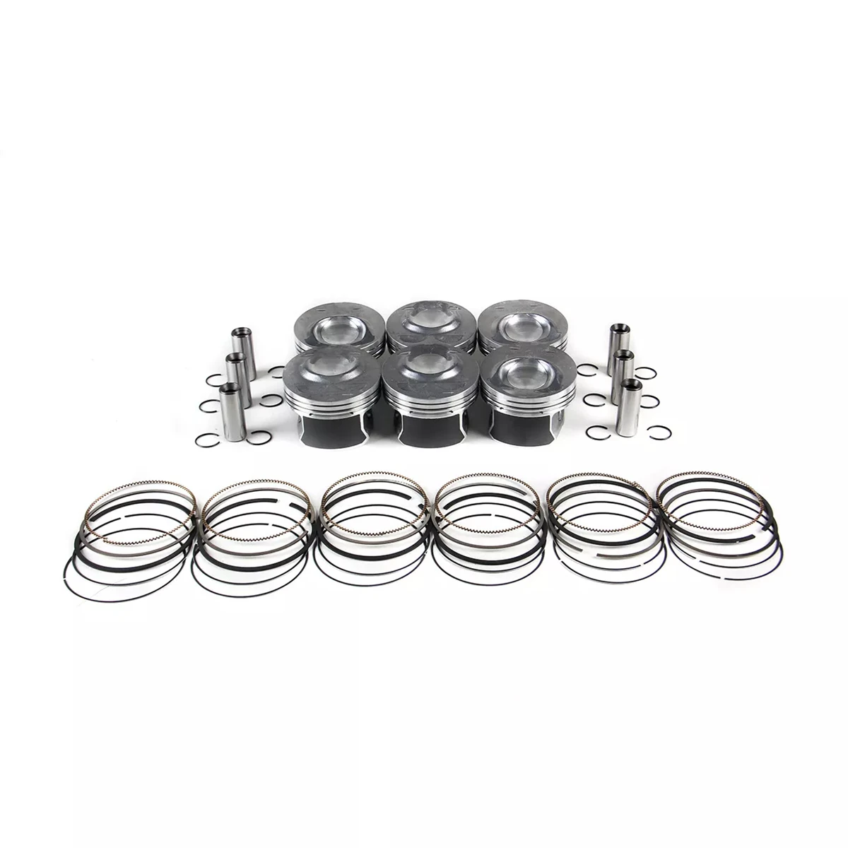 Kit de pistones y anillos de motor VR6 3.6L apto para VW Phaeton Passat Touareg Skoda Superb para Porsche Cayenne 03H 198151 B BLV BWS CDVB