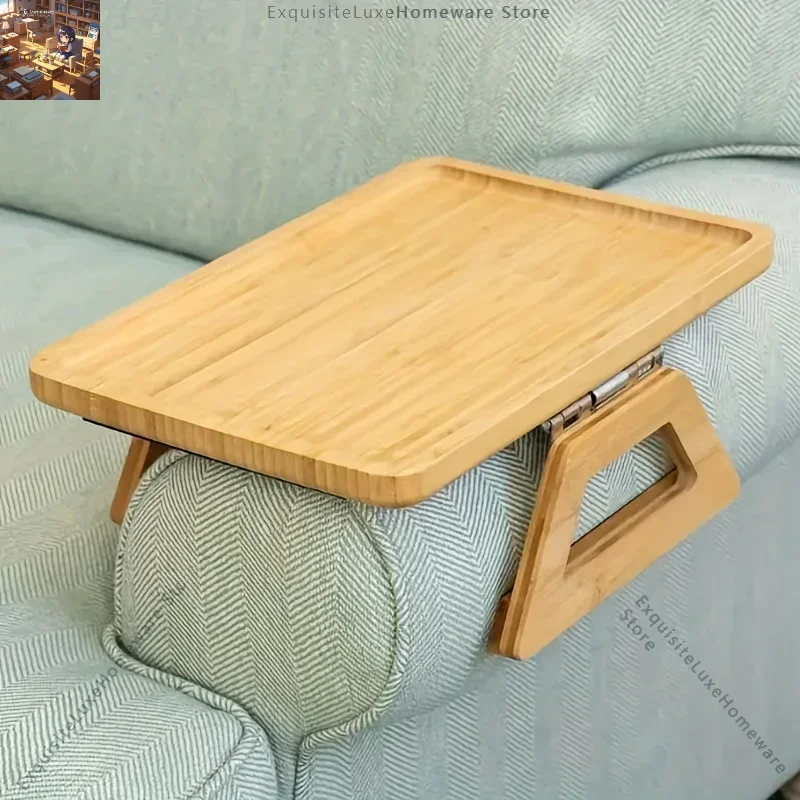 

Wooden Sofa Tray Arm Table Sofa Armrest Shelf