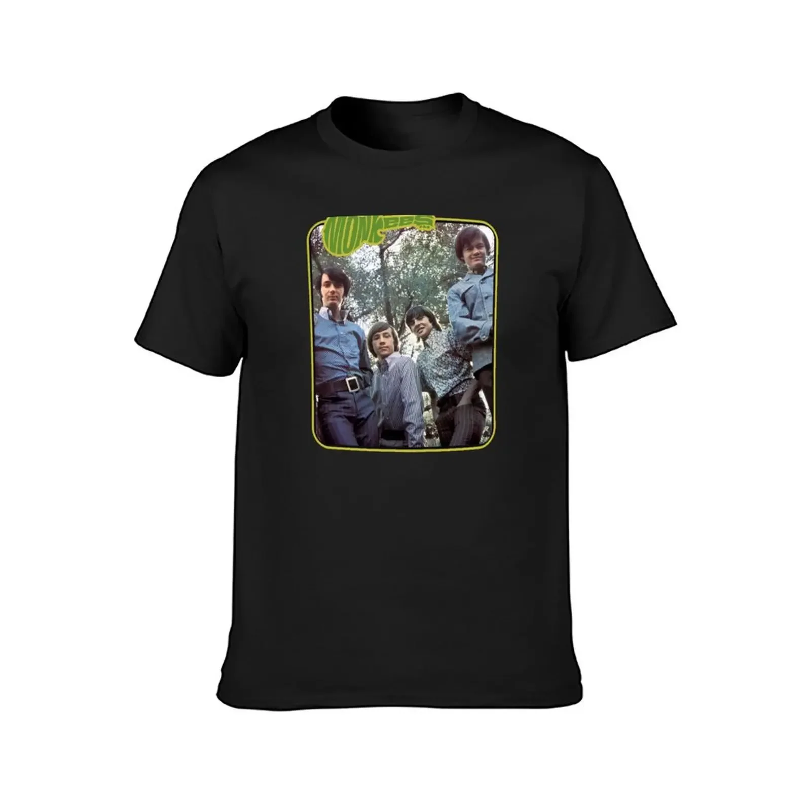 THE MONKEES BAND T-Shirt tops graphic t shirt vintage animal prinfor boys T-shirts for men cotton