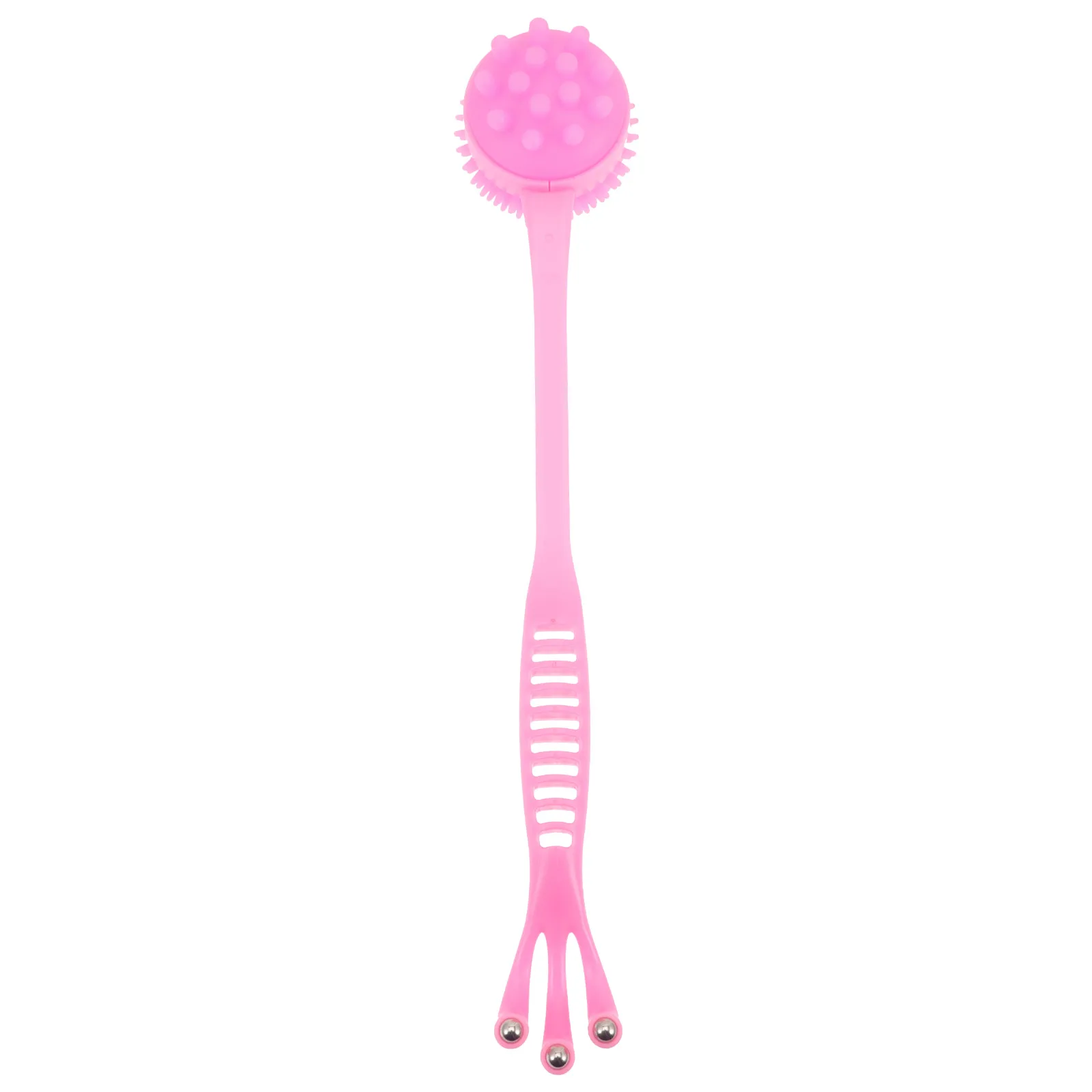 

Silicone Massager Pink Soft Back Scratcher Body Tool Portable Knocking Stick Relief Pain Stress RelaxationBody