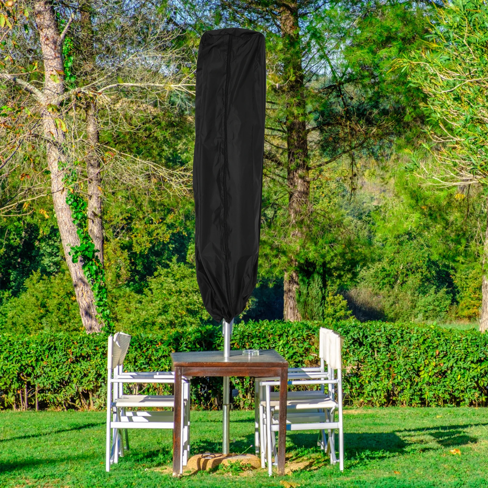 

Outdoor Umbrella Cover Waterproof Dust Proof Weatherproof Patio Parasol Protector Covers for Umbrella 210D Oxford Cloth Thick