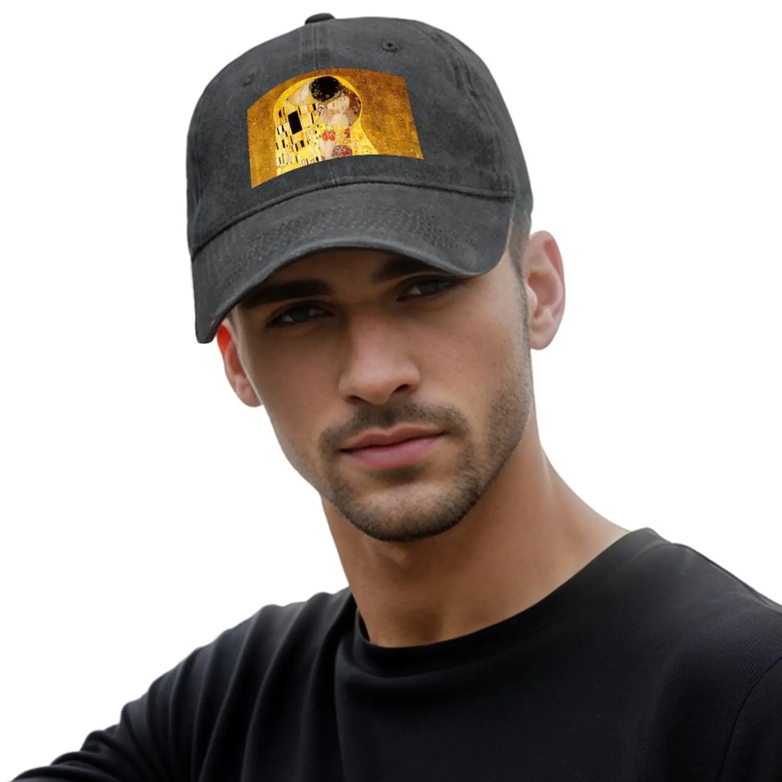 The Kiss Gustav Klimt Art Nouveau Classic Baseball Cap Male hat golf hat genuine Hood sun caps Boy Women's