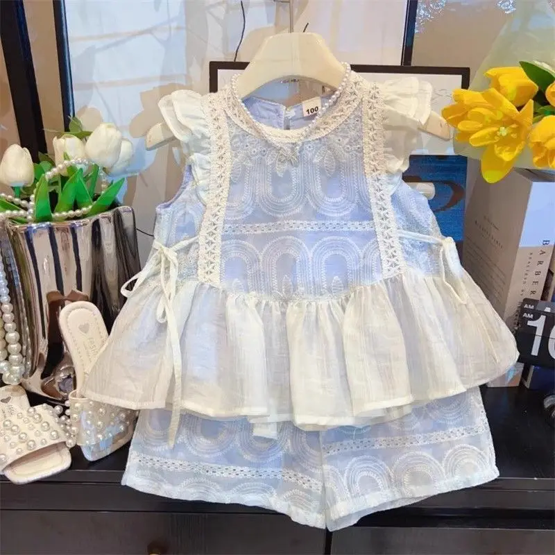 

Детские праздничные платья принцессы, комплекты одежды для девочек 2026, летние наряды для малышек, модные платья с вышивкой и оборками