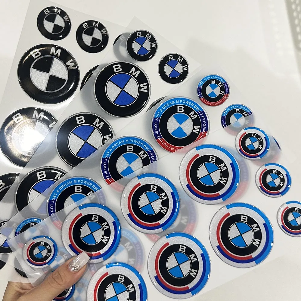 BMW 3D Car Logo Reflective Waterproof Suitable for ‎S1000 RR ‎R1250 GS Moto Racing Car Decorative Soft Adhesive Sticker