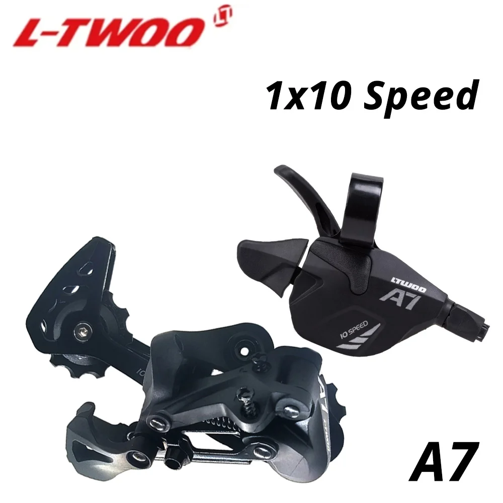 

LTWOO A7 1x10 10-скоростной задний переключатель и триггерная группа с рычагами переключения передач, совместимая система переключения передач для велоспорта