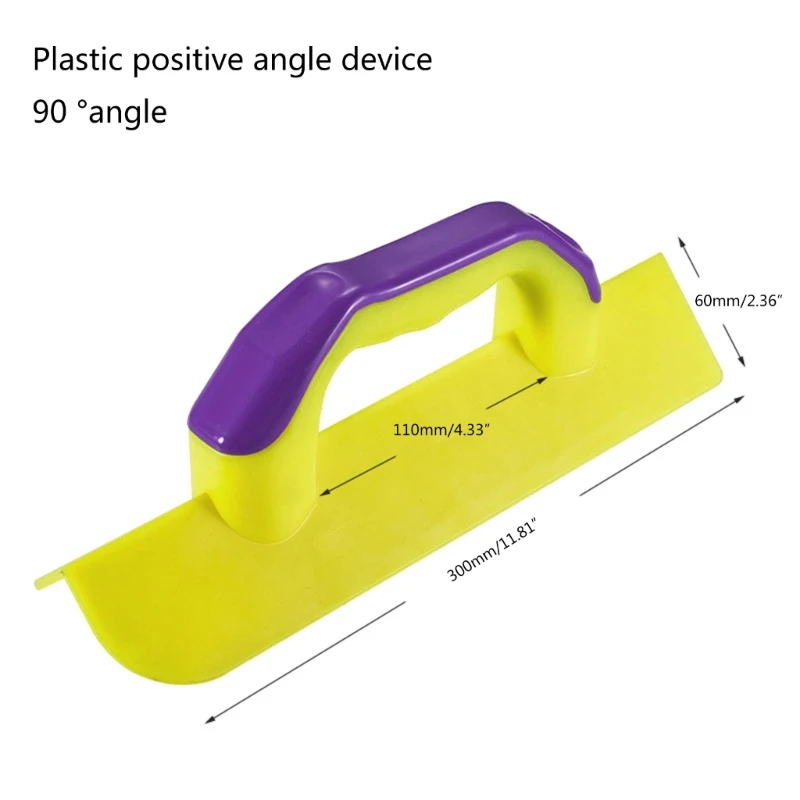 Espátula canto 90 graus, ferramenta para moldagem canto espátula canto plástico leve para acabamento