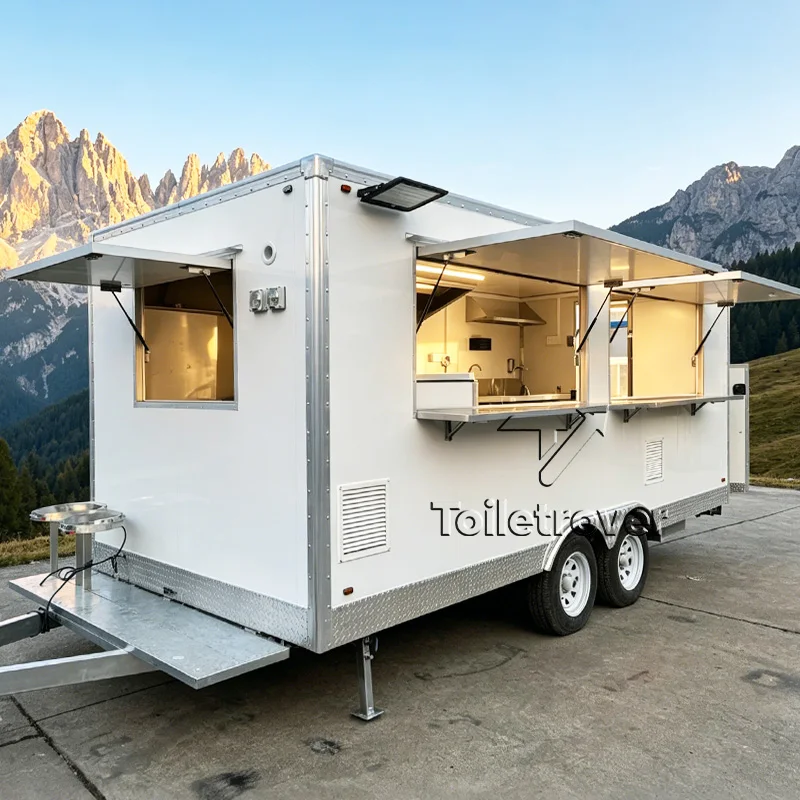 New Design Commercial Food Truck Trailer Mobile Food Cart Mini Food Trailer Equipment Mobile Food Trucks for Sale USA