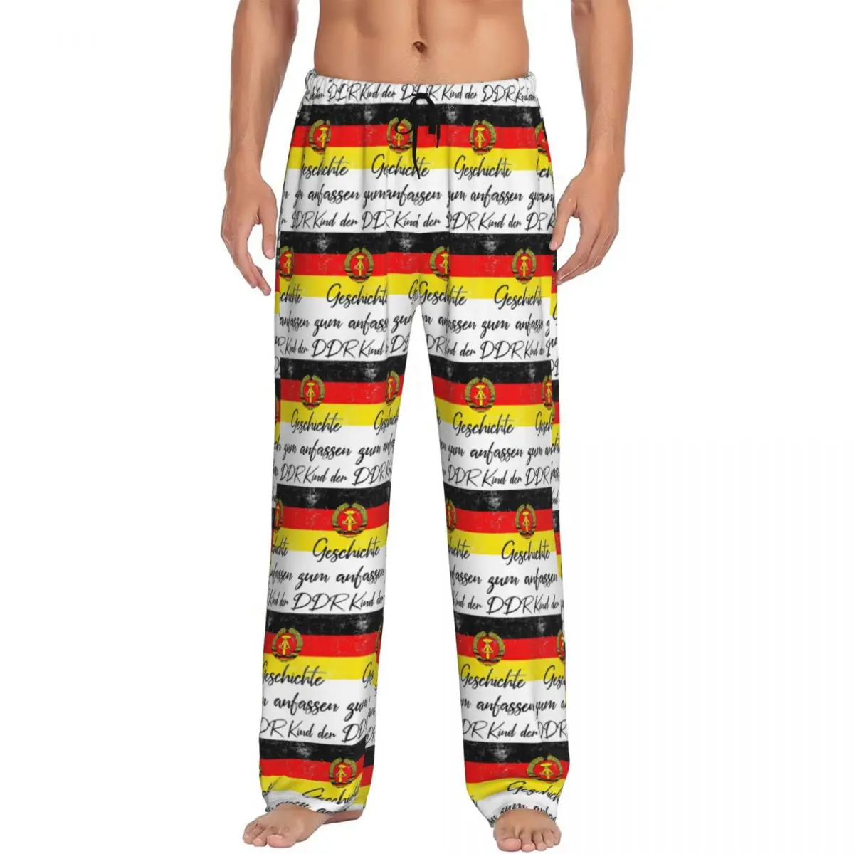 

Custom Child Of The GDR Wallfall November 9 1989 Pajama Pants Men Sleepwear Sleep Lounge Bottoms with Pockets
