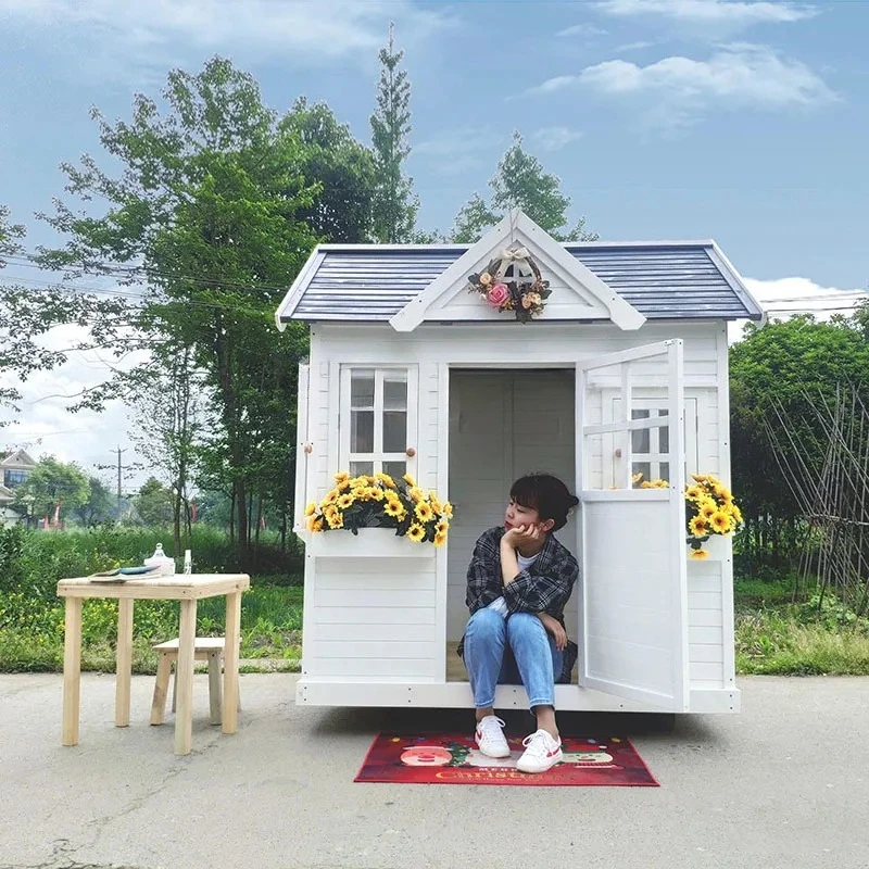 Anpassbares, maßgeschneidertes Baumhaus für den Außenbereich, mobiler Garten, neues chinesisches Konservierungsholz