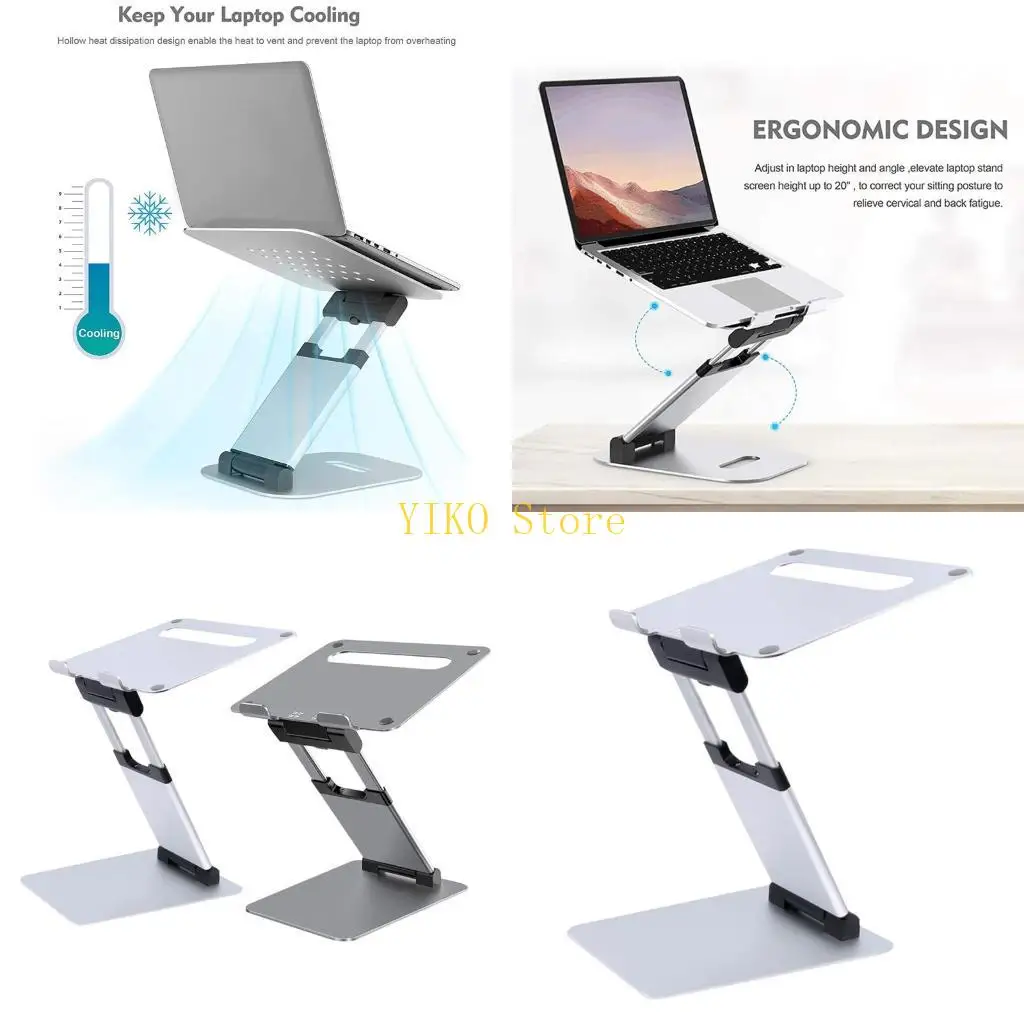 K32C Aluminum Desktop Tablets Stand Cooling Non-Slip Notebook Holder Adjustable