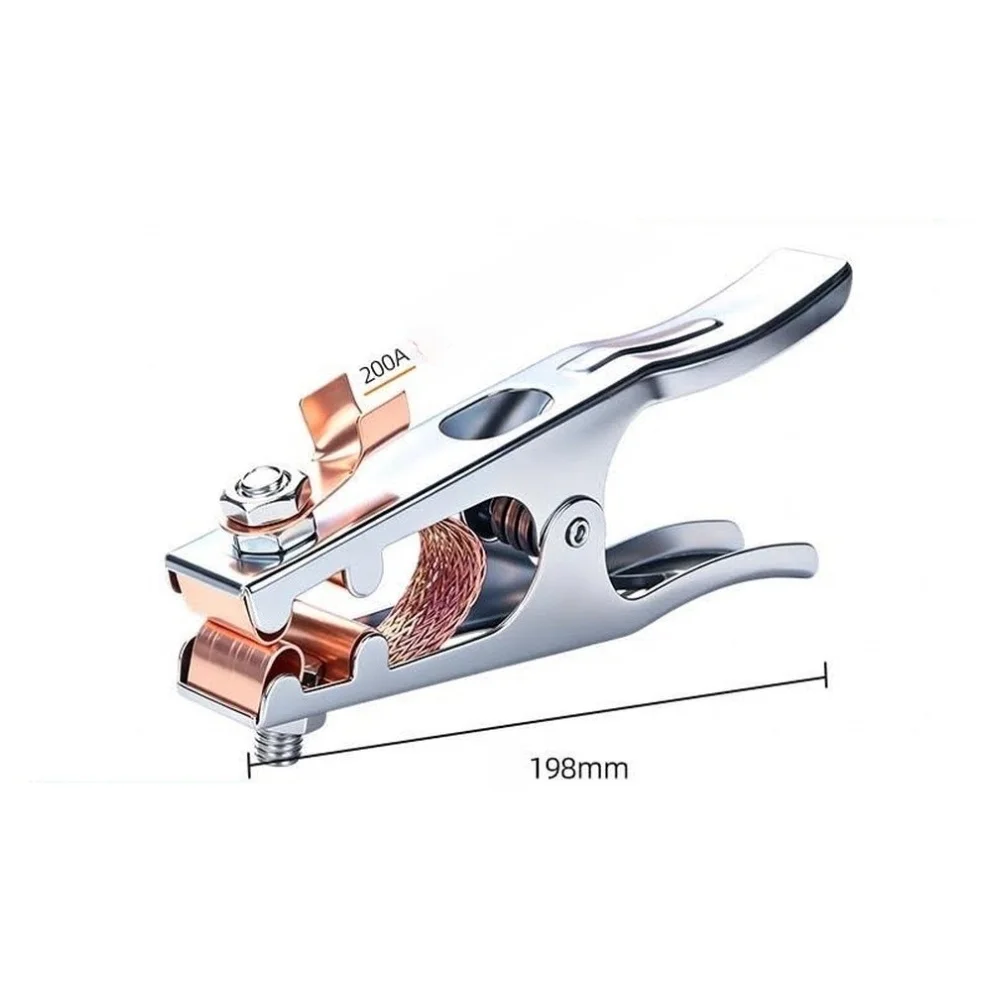 Durability-Focused Copper Ground Clamp for Welding 800A Rated A-Shape Body Anti-Slip Teeth Thickened Components