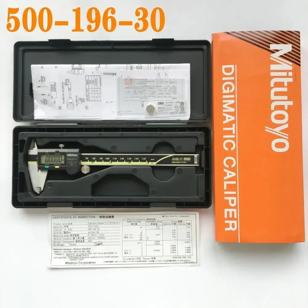 Mitutoyo Japan Calipers150mm/0-6 Absolute Digital Digimatic Vernier Caliper 500-196-30 Measuring Tools