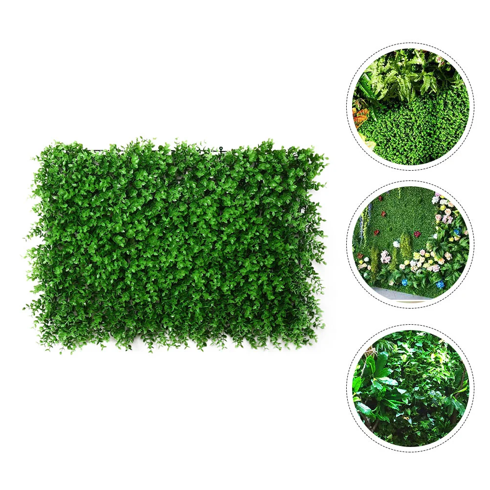 Green Plant Background Wall Fake Grass Garden Decoration Hanging Artificial Turfs Ldpe (high Pressure Polyethylene) Individual