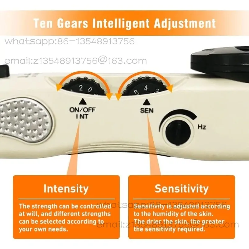 Electronic Acupuncture Pen Meridian Pen Find Acupoints Automatically with 3 Massage Heads Rechargeable