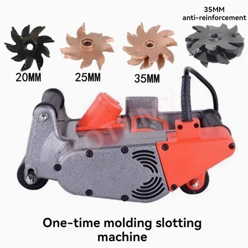1100W Wall Chaser Wall Slotting Machine Concrete Cutting Grooving Tool Brick Scraper 1600RPM